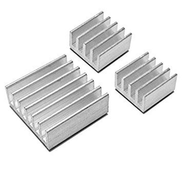 Kit de 3 disipadores de aluminio