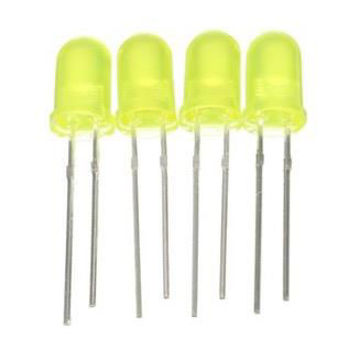 LED amarillo de 10mm, 4uds