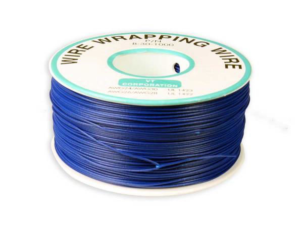 Cable Azul AWG30 de Silicona, 250mts